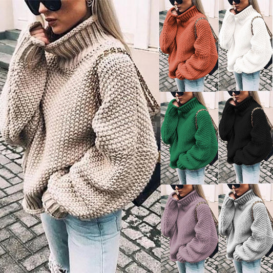 Turtle Neck Oversized Sweater