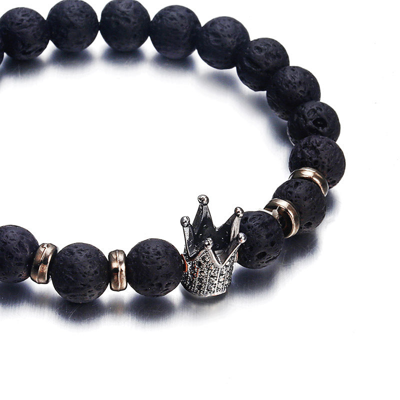 Unisex Lava Stone Bracelet