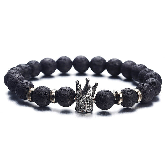 Unisex Lava Stone Bracelet