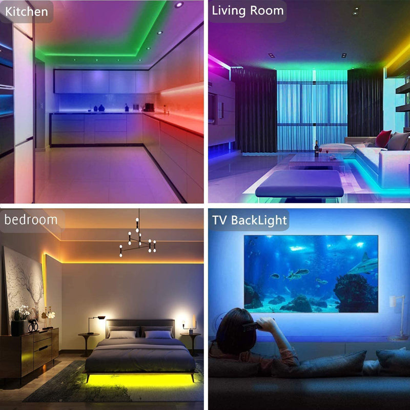 Versatile 20-Meter RGB LED Strip Light Kit!